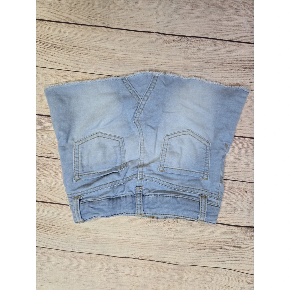 Cat and Jack girl's‎ Classic denim skirt Size XS 4/5 Adjustable Waist